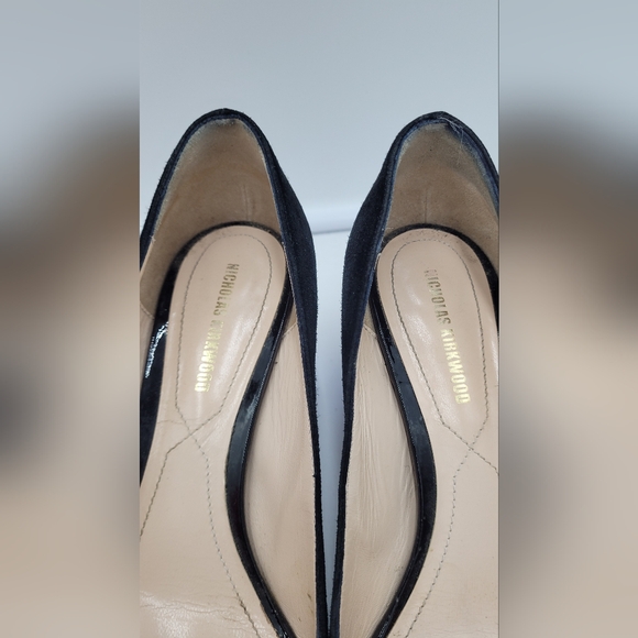 Nicholas Kirkwood ‘Zaha’ Suede Resin heels 36 1/2  made in Italy - Picture 5 of 12